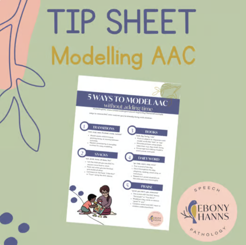 AAC Made Easy tip sheet