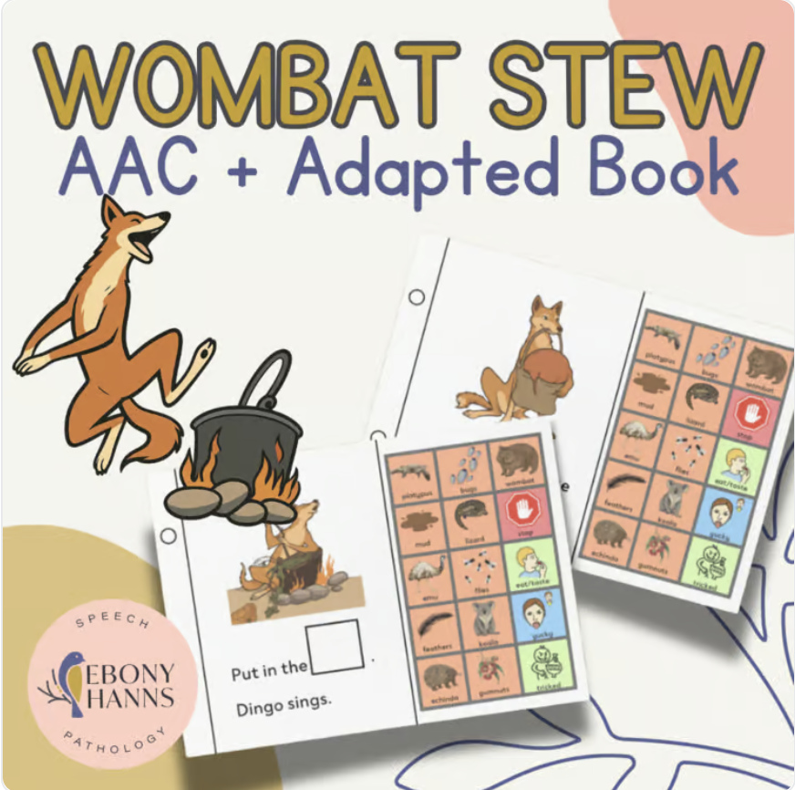 Wombat Stew AAC Adapted Book